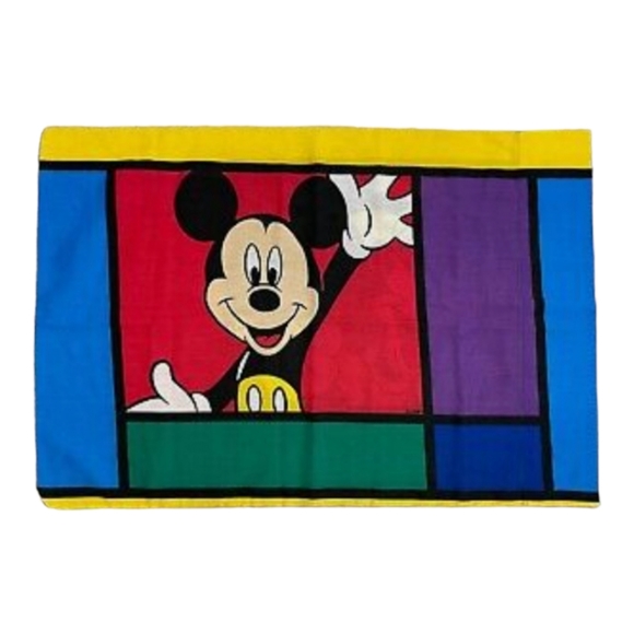 Vintage 90s Disney Mickey & Crew -2 Twin Sheet & 2 Pillow Cases RARE New Sealed - Picture 5 of 16